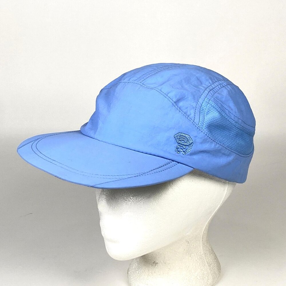 Mountain Hardwear Strap Back Hat Cap Womens L Blue Nylon Mesh Panels Athletic